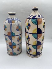 Coppia Bottiglie Ceramica Marcon