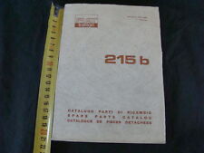 CATALOGO PARTI DI RICAMBIO ORIGINALE TRATTORE FIAT 215 B 215B 1968 1° EDIZ