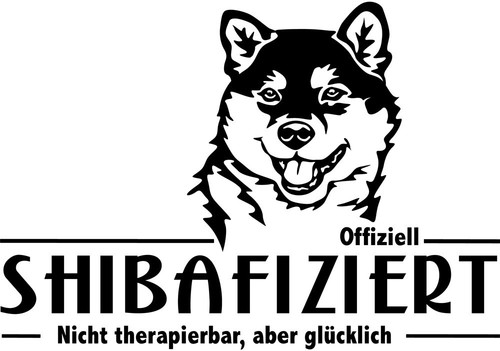 Adesivo auto shiba inu - shiba,
