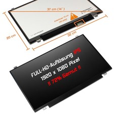Display LED 14,0" opaco adatto