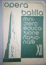 PAGELLA OPERA BALILLA