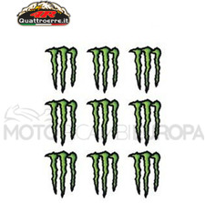 8250 SERIE ADESIVI QUATTROERRE MEDI 9 PEZZI MONSTER ENERGY VERDE