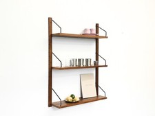 Scaffale 1/3 Poul Cadovius Royal sistema di scaffalature metà secolo teak