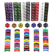 130pcs Keyword Counters Tokens Dice For Magic The Gathering MTG CCG Card Gaming