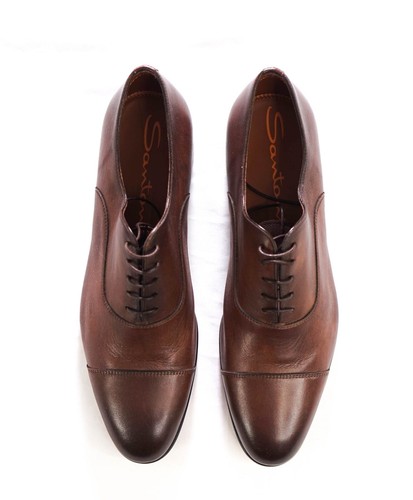 795 santoni brown leather - $795,