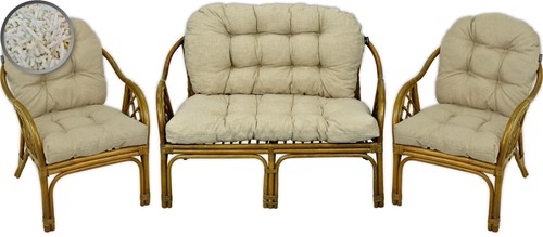 Cuscino imbottito per - , rattan