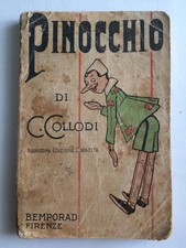 Libro Pinocchio C. Collodi R. Bemporad & F. Editori Attilio Mussino 1933