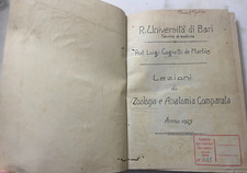 Raro Libro Lezioni di zoologia e anatomia comparata de Martiis 1925
