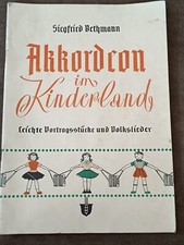 AKKORDEON IM KINDERLAND DDR-SPARTITI VINTAGE 1951 CONDIZ. E CONTEN. VEDI FOTO