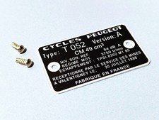 Plaque mine 103 - , peugeot