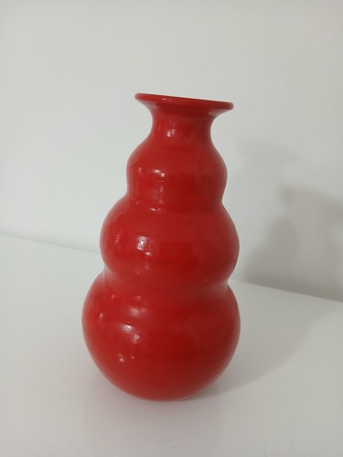 Vaso ceramica rosso - ceramica, vintage