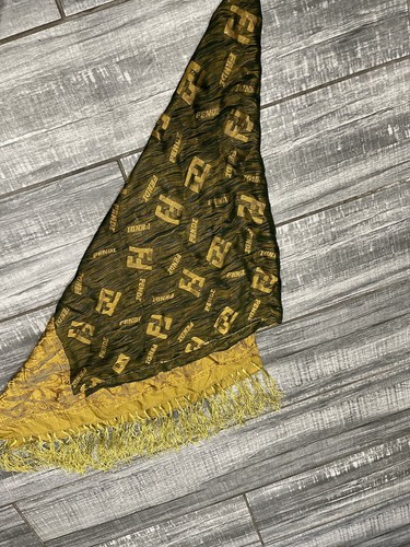 Sciarpa lana seta logo fendi - seta,