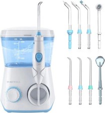 Idropulsore Dentale, Irrigatore Orale Getto Acqua Denti Da Capacità 600ml con 10