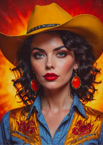 Foto verticale cowgirl - foto,