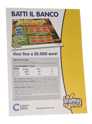 Locandina pubblicitaria gratta - locandina,