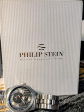 Orologio Uomo Philip Stein Prestige Oversized Quarzo Svizzero Acciaio 42mm