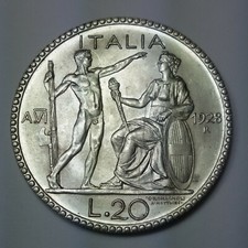  ITALIA REGNO 20 LIRE 1928 "