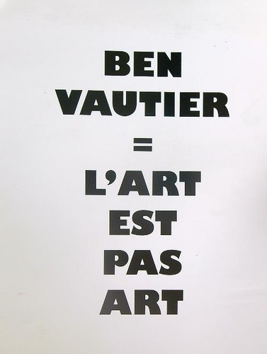 Ben vautier art - ben, pas