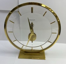 Orologio scheletro Jaeger-LeCoultre in vetro acrilico e ottone anni 60