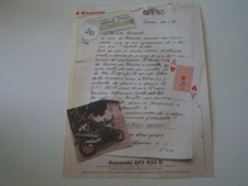 advertising Pubblicità 1988 MOTO KAWASAKI GPX 600 R