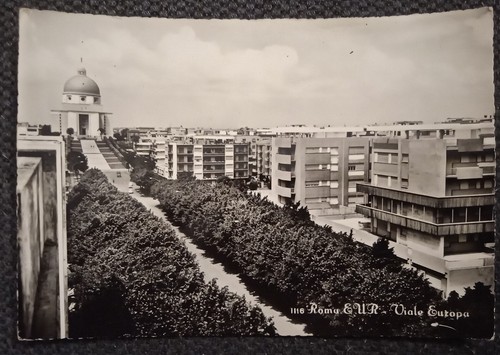 Cartolina roma eur viale - cartolina,