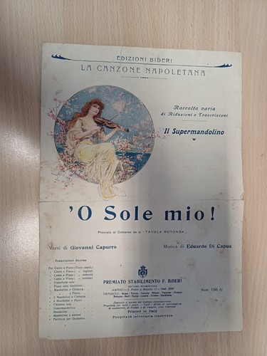 Spartito musicale sole mio - spartito,