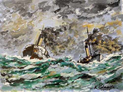 Nave mare mosso - in, su