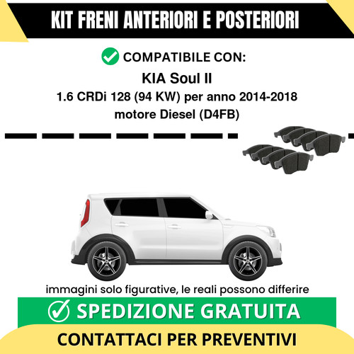 Pastiglie freno ant post kia - pastiglie,