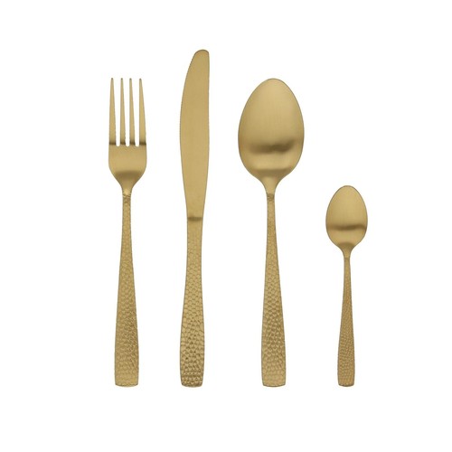 Servizio posate effetto oro - 24,