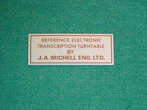 Unused name plate for - unused, 1970's