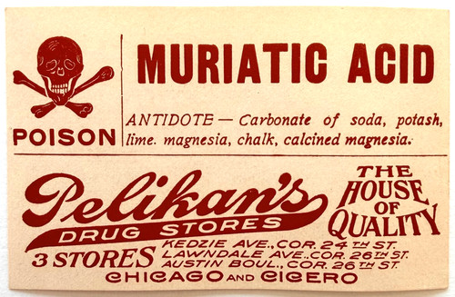 1920s pelikan farmacia - pelikan's,