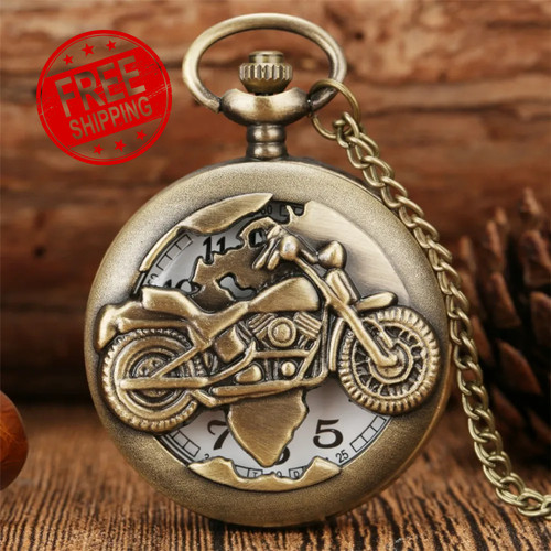 Orologio tasca moto bronzo - da,