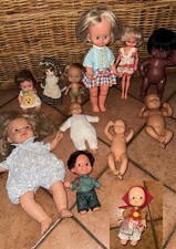 Lotto Bambole Vintage Doll Italocremona Furga E Varie Altre Marche