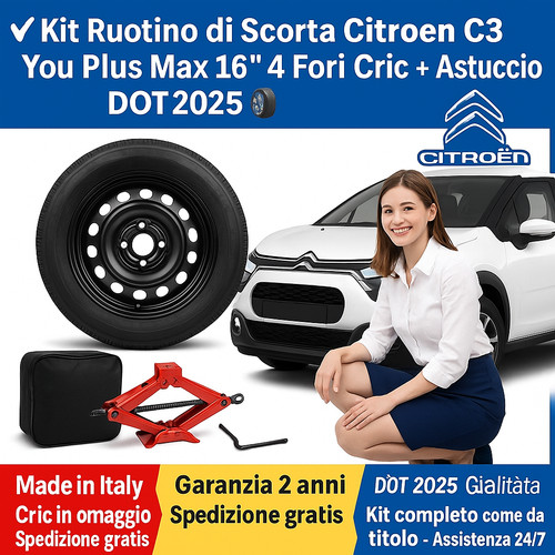 Kit ruotino scorta citroen - kit,