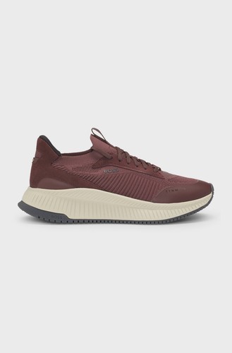 Sneakers uomo boss rosso - rosso, scuro