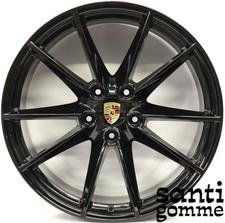 4 CERCHI PORSCHE 992 CARRERA S 20 " 21 " NERI ORIGINALI 992601025C 992601025D