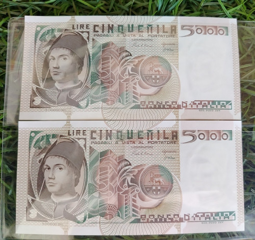 5000 lire serie consecutiva - 5000,