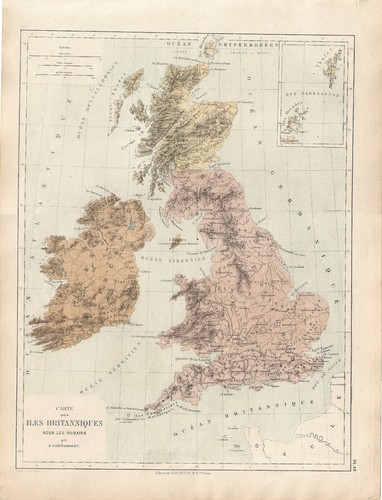 Carta geografica antica gran - carta,