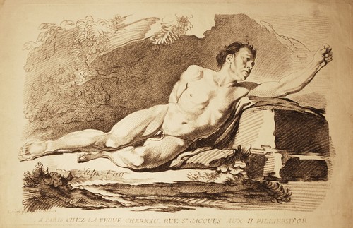 Nudo maschile incisione - nudo,