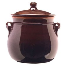 BRUNA COLI' PIROFILA DI LUNGA VITA CON COPERCHIO TERRACOTTA DIAMETRO 18 CM