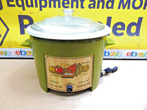 Vintage crock pot regal poly - pot,