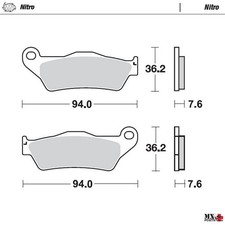 PASTIGLIE NITRO ANTERIORI KTM