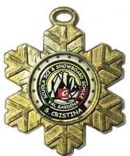 MEDAGLIA SPORTIVA PREMIO RICORDO VAL GARDENA S. CRISTINA SCUOLA SCI SNOWBOARD