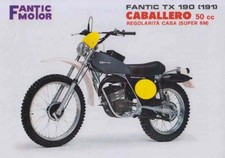 depliant,brochure MOTO FANTIC CABALLERO 50 TX190 REGOLARITA ENDURO EPOCA VINTAGE