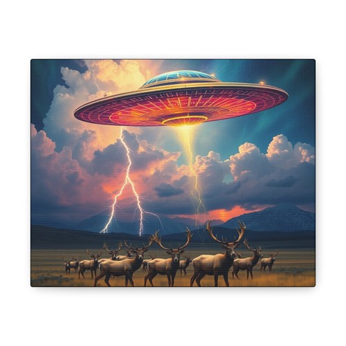 Canvas gallery wraps - canvas, ufo