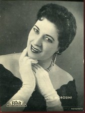 CANTANTE LICIA MOROSINI (Venezia 1925)-Cartolina Pubblicitaria DISCHI FONIT