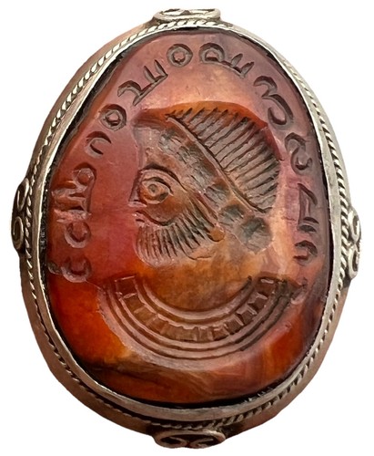 Corniola sigillo busto - sigillo,