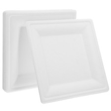  25 Pcs Piatti Quadrati Bianchi Vassoio Di Servizio Rotondo Piani