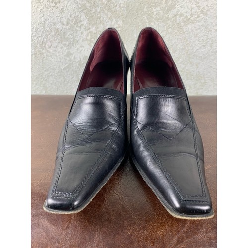 Vero cuoio mules pelle nera - in,