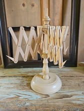 Grande ARCOLAIO FILARINO Aspo DIPANATORE  LEGNO ACERO LANA COTONE